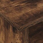 vidaXL Meuble TV Chêne fumé 100 x 35 x 35 cm Bois d'ingénierie