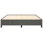 vidaXL Cadre de lit Gris foncé 180 x 200 cm Velours