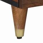 vidaXL Table basse marron miel 80 x 50 x 40 cm bois de manguier massif