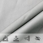 vidaXL Voile d'ombrage gris clair 2x2 m 100  polyester oxford