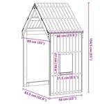 vidaXL Toit de lit pour enfants 60x89x134 5 cm bois de pin massif