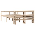 vidaXL Lit pour personne âgée et tête de lit 140x200cm bois pin massif