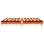 vidaXL Cadre de lit sans matelas cire marron 180x200cm bois pin massif