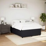 vidaXL Cadre de lit sans matelas noir 160x200 cm velours