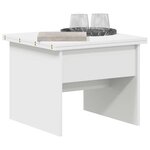 vidaXL Table basse Blanc 55 x 54 5 x 45 cm Bois d'ingénierie