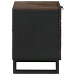 vidaXL Cabinet de chevet 2 Pièces Noyer 40 x 33 x 46 cm