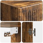 vidaXL Armoire Murale Chêne fumé 33 x 34 5 x 90 cm Bois d'ingénierie
