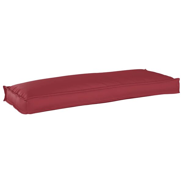 vidaXL Coussin pour banc de palette Bordeaux 110 x 40 x 8 cm