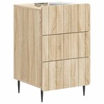 vidaXL Cabinet de chevet avec tiroir Chêne Sonoma 43 x 41 x 68 cm