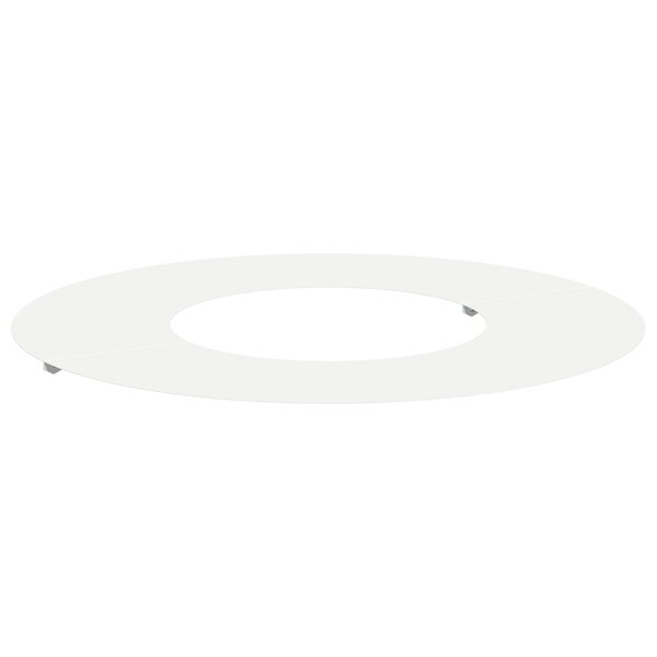 vidaXL Pot de fleurs en céramique Blanc Céramique Grand Rond Moderne