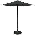 vidaXL Parasol de jardin avec base 230 x 230 cm Polyester