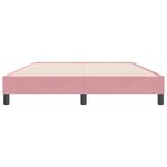vidaXL Cadre de lit sans matelas rose 140x220 cm velours