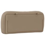 vidaXL Coussin de tête de lit Hvar cappuccino 80 cm similicuir