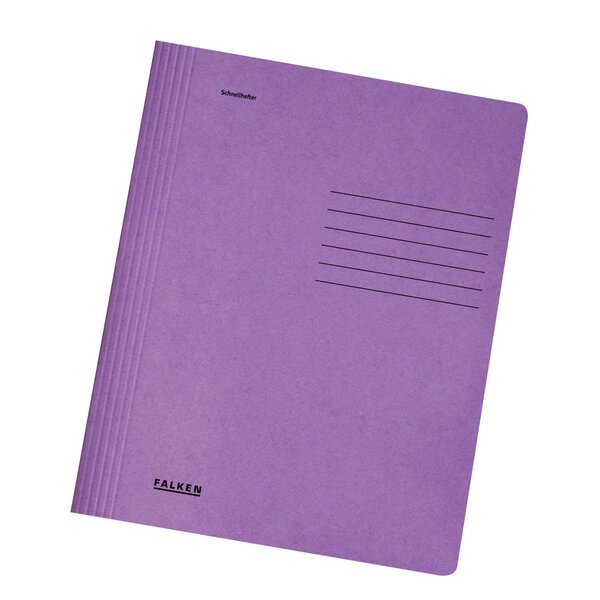 Chemise En Carte À Lamelle A4 - Violine - X 100 - Falken
