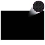 vidaXL Couverture de piscine rectangulaire 600x400 cm PE Noir