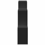vidaXL Armoire murale 78x18x71 cm noir bois d'ingénierie
