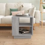 vidaXL Table basse Sonoma gris 40x40x43 cm Bois d'ingénierie