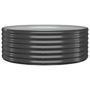 vidaXL Lit surélevé de jardin Acier galvanisé Anthracite