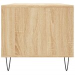 vidaXL Table basse Chêne sonoma 90x49x45 cm Bois d'ingénierie