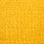 vidaXL Voile d'ombrage 160 g/m² carré jaune 6x6 m PEHD