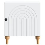 vidaXL Cabinet de chevet 2 Pièces Blanc 43 x 34 5 x 50 cm