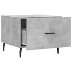 vidaXL Tables basses 2 Pièces gris béton 50x50x40 cm bois d'ingénierie