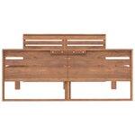 vidaXL Cadre de lit Bois de teck massif 120x200 cm