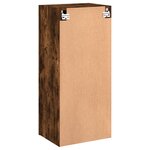 vidaXL Meuble TV mural chêne fumé 40 5x30x90 cm bois d'ingénierie