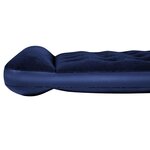 Bestway Lit gonflable floqué avec pompe à pied intégrée 203x152x28 cm