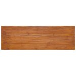 vidaXL Meuble TV mural 180x30x30 cm Bois de teck massif