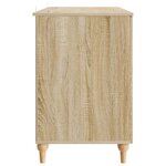 vidaXL Bureau avec étagère Sonoma 142 5 x 50 x 75 cm Bois d'ingénierie