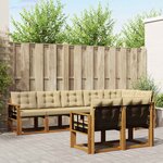 vidaXL Ensemble de canapés d'extérieur 8 Pièces Naturel et Beige