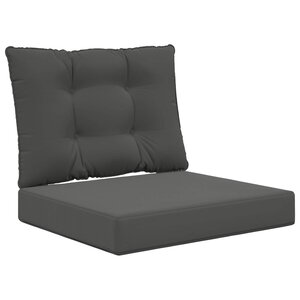 vidaXL Coussin de canapé d'extérieur Polyester Anthracite 60 x 50 5 cm