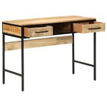vidaXL Bureau d'écriture avec tiroir Marron 100 x 50 x 75 cm