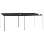 vidaXL Belvédère avec toit rétractable 600x300x233 cm Anthracite