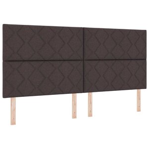 vidaXL Tête de lit Marron foncé 200 cm tissu