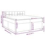 vidaXL Sommier à lattes de lit et matelas Vert foncé 200x200cm Velours