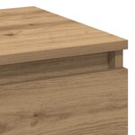 Table de chevet vidaXL en chêne d'artisanat 40x35x70 cm en bois d'ingénierie