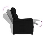 Repose-pieds vidaXL Noir