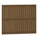 vidaXL Tête de lit murale Marron miel 108x3x90 cm Bois massif de pin