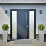 vidaXL Jardinières 2 Pièces 35x35x75 cm acier galvanisé