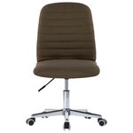 Vidaxl chaises à manger lot de 4 marron tissu