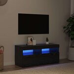 vidaXL Meuble TV Noir 90 x 35 x 40 cm Bois d'ingénierie