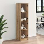 vidaXL Haut Armoire Chêne artisanal 35 x 37 x 142 cm Bois d'ingénierie