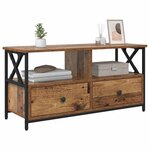 vidaXL Meuble TV avec tiroir Bois Ancien 90 x 33 x 45 cm