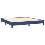vidaXL Cadre de lit Bleu 160x200 cm Tissu