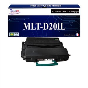 T3AZUR - Toner compatible avec Samsung MLT-D201L MLTD201L pour Samsung ProXpress M4030ND M4080FX M 4030ND M 4080FX