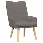 vidaXL Fauteuil relaxant Gris clair 63 x 67 x 94 cm tissu