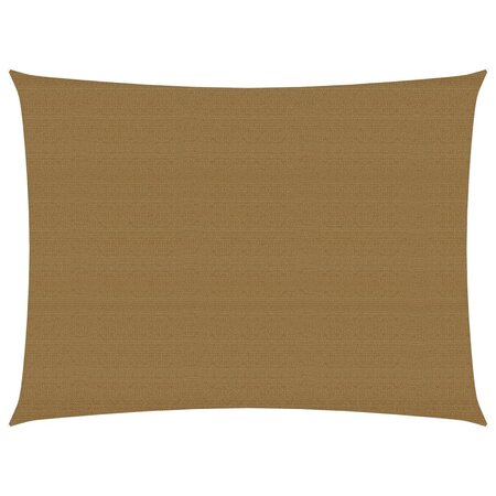 vidaXL Voile d'ombrage 160 g/m² Taupe 2x3 5 m PEHD