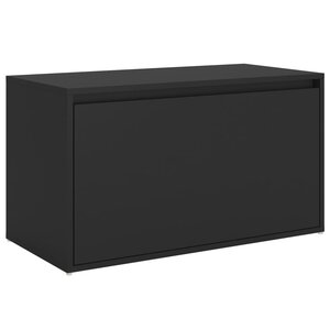 Banc banquette d'entrée 80 x 40 x 45 cm noir aggloméré 02_0010999